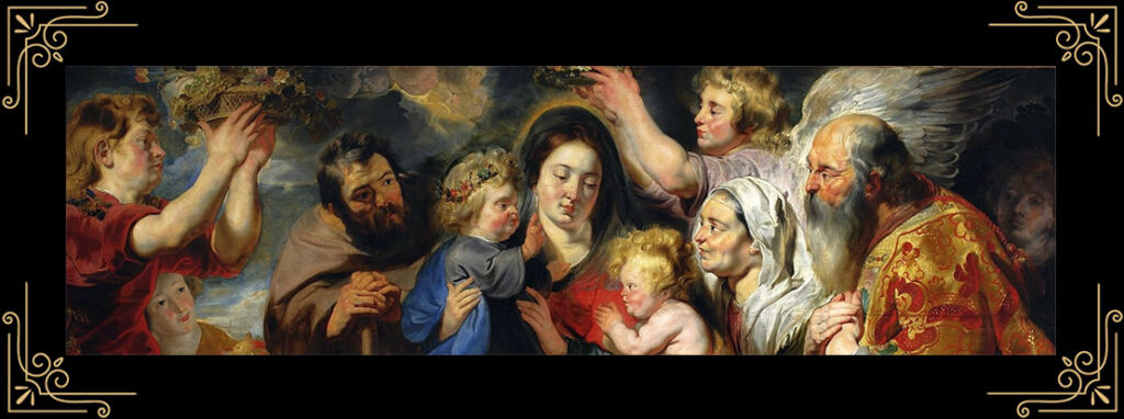 The Holy Family and child St. John the Baptist - Jacob Jordaens Date: c.1616 - c.1617 Style: Baroque